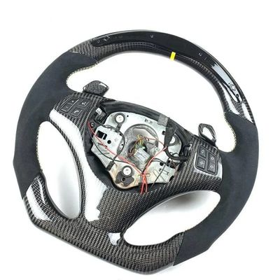 Maserati Series Flat Buttom Customized Steering Wheel With Shiny Black Carbon