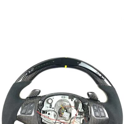 Maserati Series Flat Buttom Customized Steering Wheel With Shiny Black Carbon