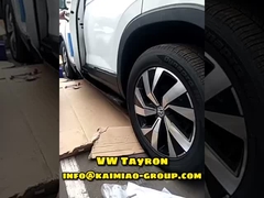 VW Tayron geri çekilebilir yürüyüş tahtası ve merdivenleri daha kolay erişilebilir ve dayanıklı